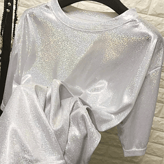 Polera Brillos Holográfica