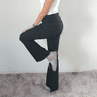 Jeans Push Up Acampanado Tiro Alto 3 botones 3