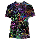 Polera Psicodelia Multicolor Unisex 1