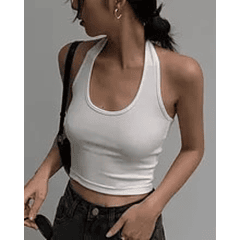 Crop Top Sin Mangas Esencial