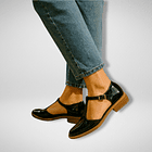 Zapato Bajo Charol Mujer 2