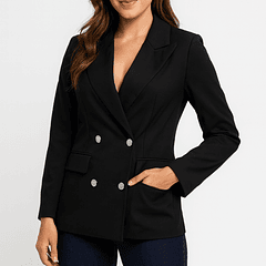 Blazer Negro Ejecutivo "Silver Button"
