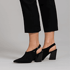 Zapato Mules Negros tacón 8 cm 3