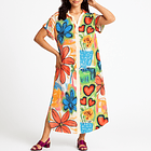 Vestido Camisero Italiano Estampado Graffiti 1