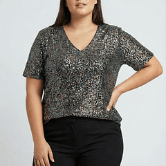 Polera Brillos Mujer Talla Única
