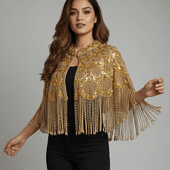 Tapado Dorado Bordado – Hecho en India