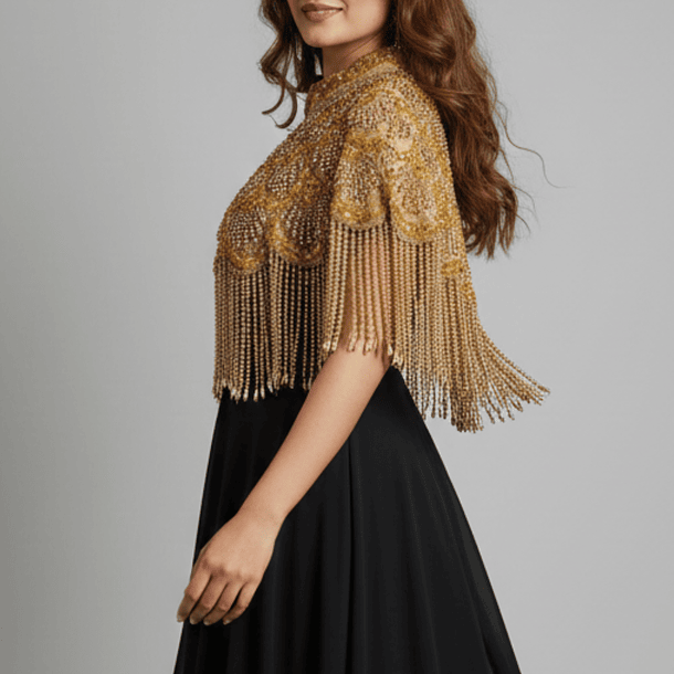 Tapado Dorado Bordado – Hecho en India 2