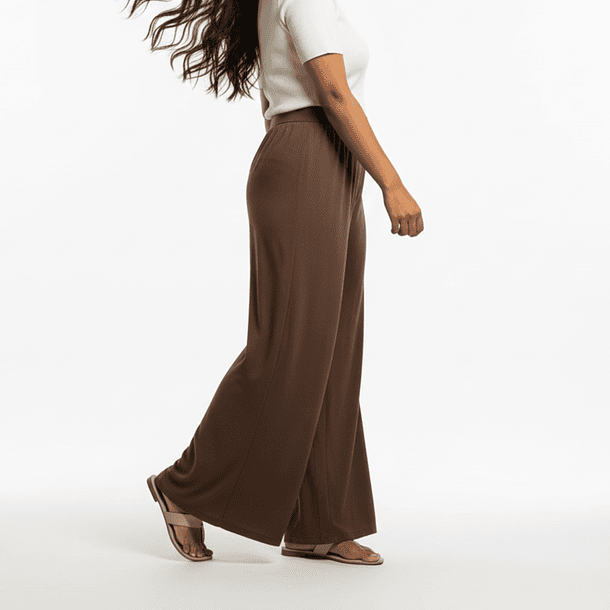 Pantalón Palazzo Fresco con Bolsillos  5