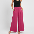 Pantalón Palazzo Fresco con Bolsillos  2