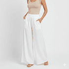 Pantalón Palazzo Fresco con Bolsillos  3