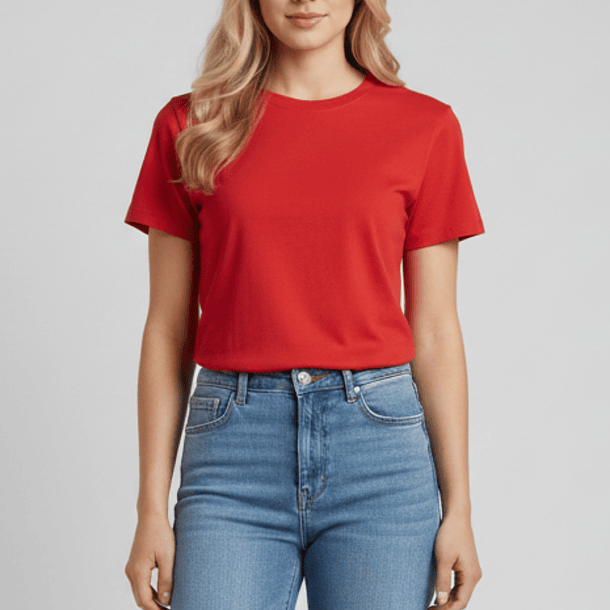 Polera Básica de Algodón – Cuello Redondo 3