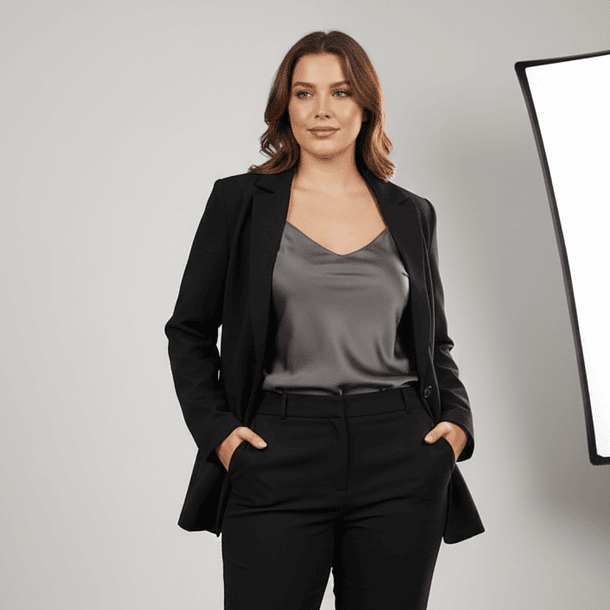 Blazer con Botón Único 2