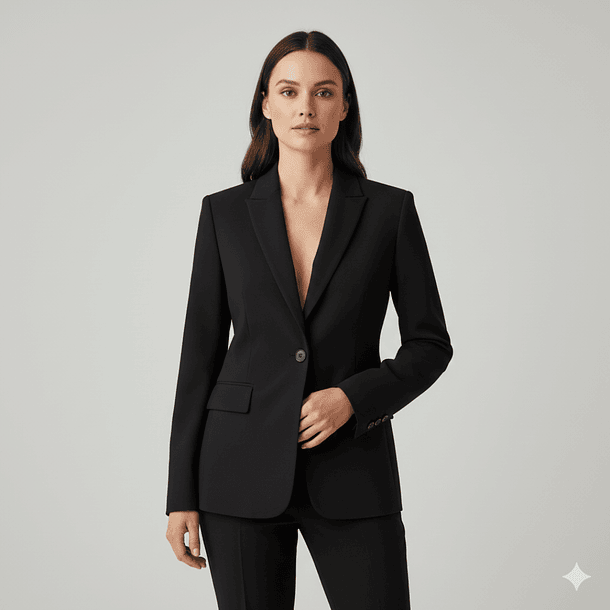 Blazer con Botón Único 1