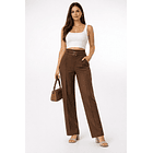 Pantalón Sastrero Mujer Tiro Alto Recto con Cinturones 2