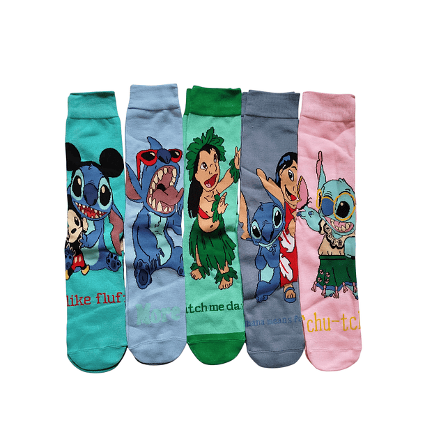 Pack 5 Calcetines Diseño Lilo Stitch 3