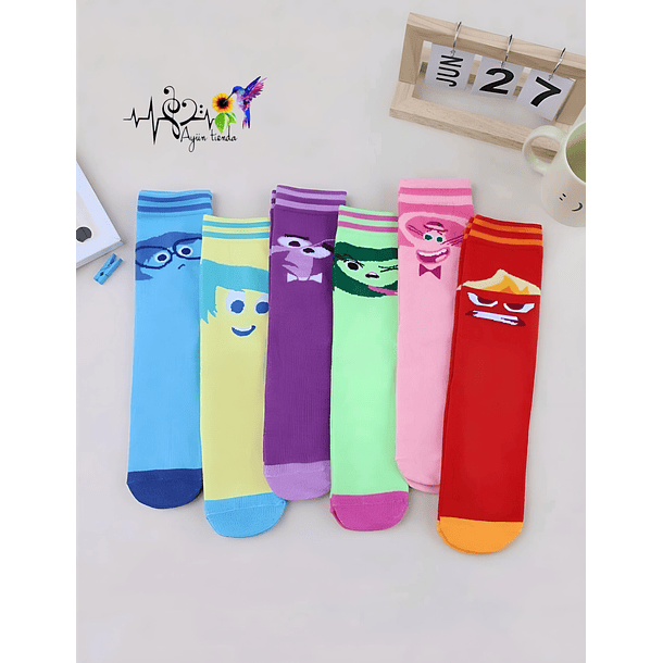 Pack 6 Calcetines Diseño Intensamente 2