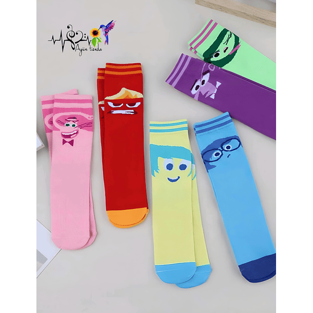 Pack 6 Calcetines Diseño Intensamente 3