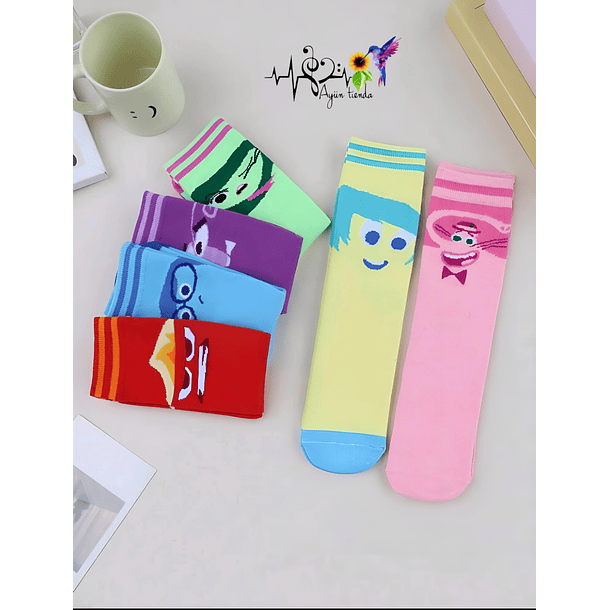 Pack 6 Calcetines Diseño Intensamente 5