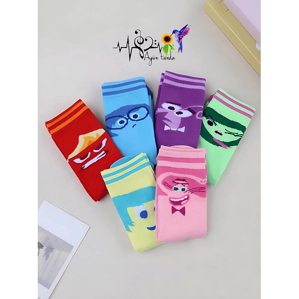 Pack 6 Calcetines Diseño Intensamente 1