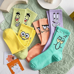 Pack 5 Calcetines Diseño Bob Esponja