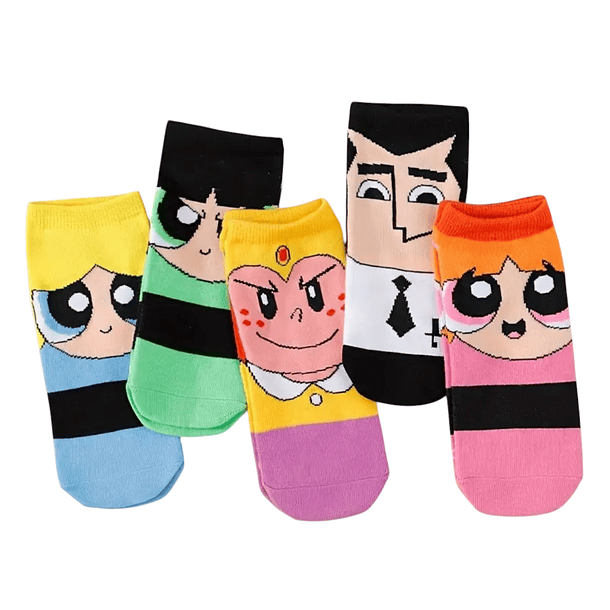 Pack 5 Tobilleras Diseño Chicas Super Poderosas 1