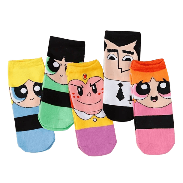 Pack 5 Tobilleras Diseño Chicas Super Poderosas 2