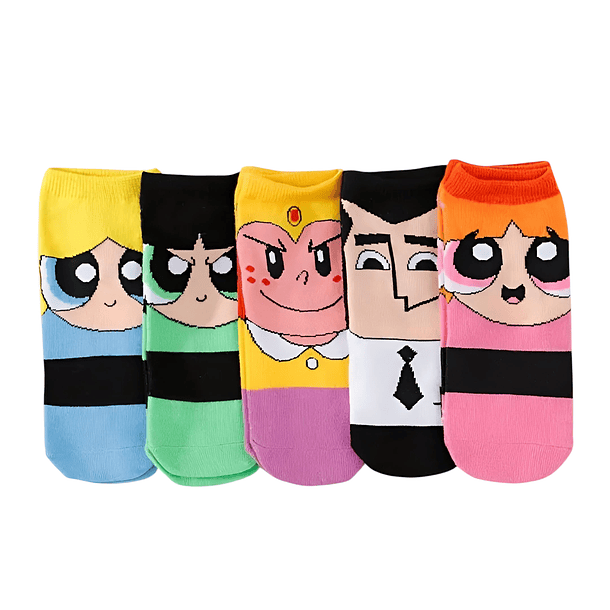 Pack 5 Tobilleras Diseño Chicas Super Poderosas 3