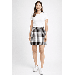 Mini Falda Pata de Gallo con Short Integrado