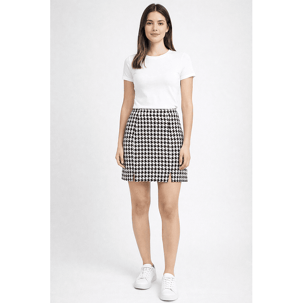 Mini Falda Pata de Gallo con Short Integrado 2