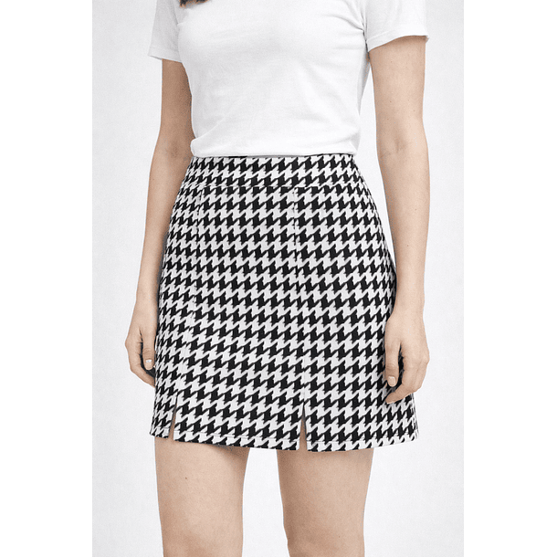 Mini Falda Pata de Gallo con Short Integrado 3