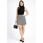 Mini Falda Pata de Gallo con Short Integrado 1