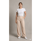 Pantalón Sastrero Mujer Tiro Alto con Cinturón – Corte Recto Elegante 7