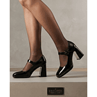Zapato Negro Mary Jane Mujer Taco Alto 2