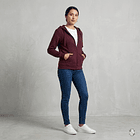 Poleron Capucha Lanilla PINK burdeo 2