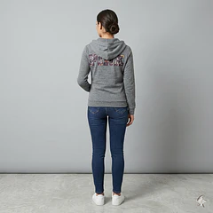 Poleron Capucha PINK gris