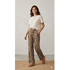 Pantalón Palazzo Animal Print Mujer  3