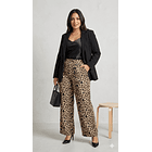 Pantalón Palazzo Animal Print Mujer  4