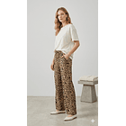 Pantalón Palazzo Animal Print Mujer  5