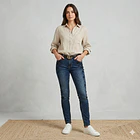 Jeans Pitillo Piedrería con bordado 1