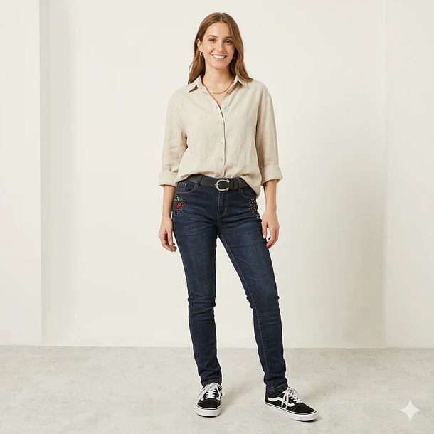 Jeans Pitillo Cherry 2