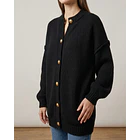 Chaleco Tejido Oversize Botones Dorados 2