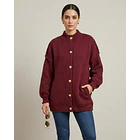 Chaleco Tejido Oversize Botones Dorados 3