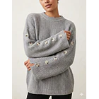 Chaleco Tejido Oversize Abotonado en Mangas 3