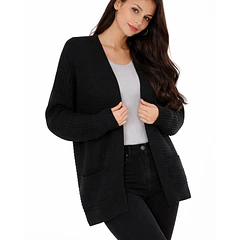 Cardigan Tejido con Bolsillos Laterales 