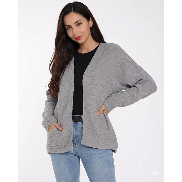 Cardigan Tejido con Bolsillos Laterales  4
