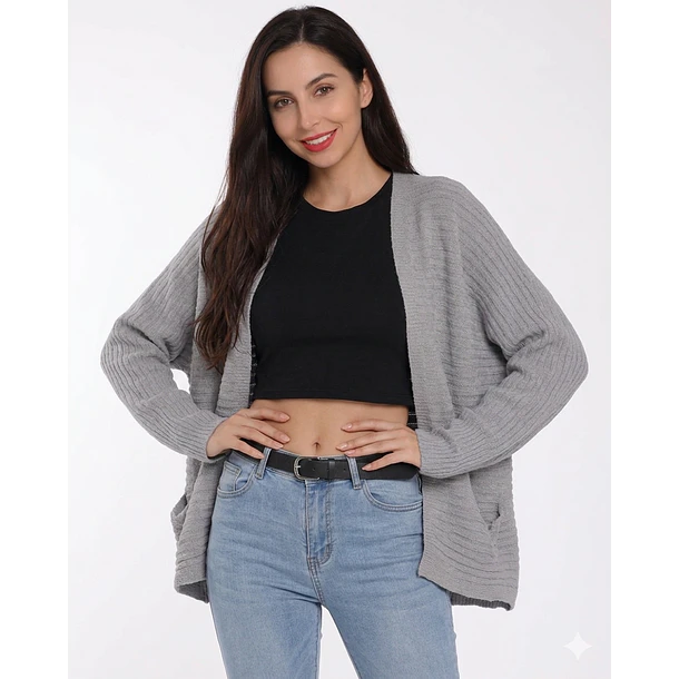 Cardigan Tejido con Bolsillos Laterales  1