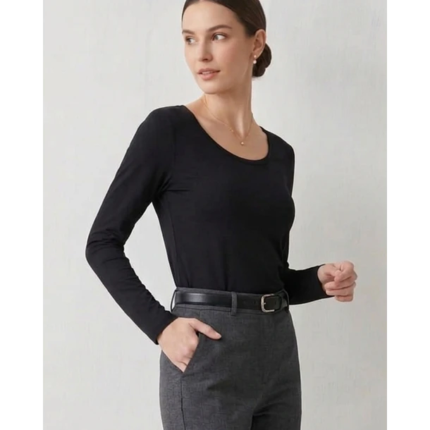 Polera Mujer Manga Larga Algodonada 3
