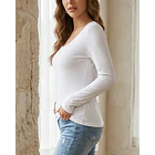 Polera Mujer Manga Larga Algodonada 4