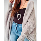 Cardigan Tejido con Bolsillos Laterales  1