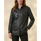 Blusa Sobrecamisa Eco Cuero 7